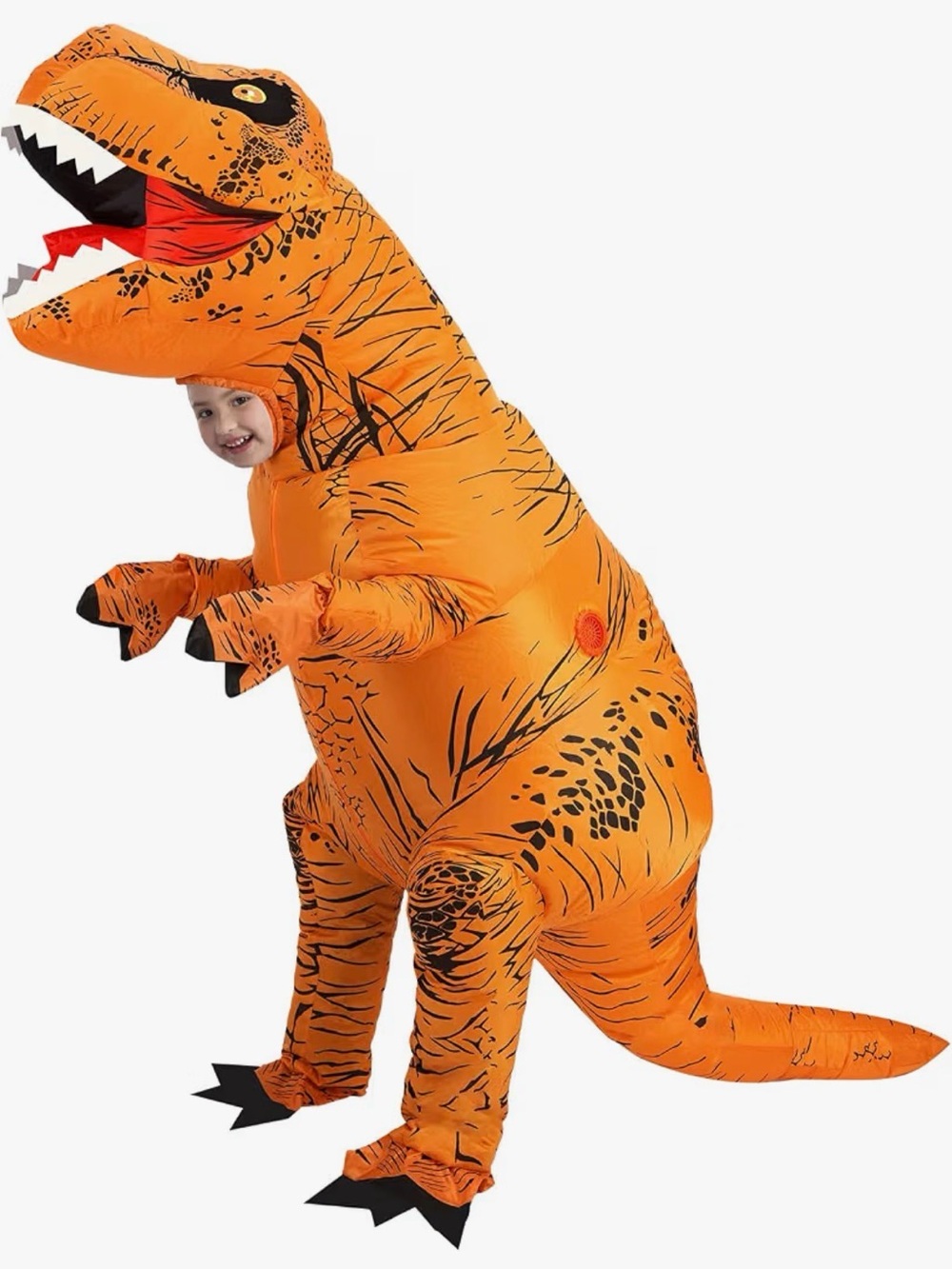 Used inflatable t-rex costume for kids
